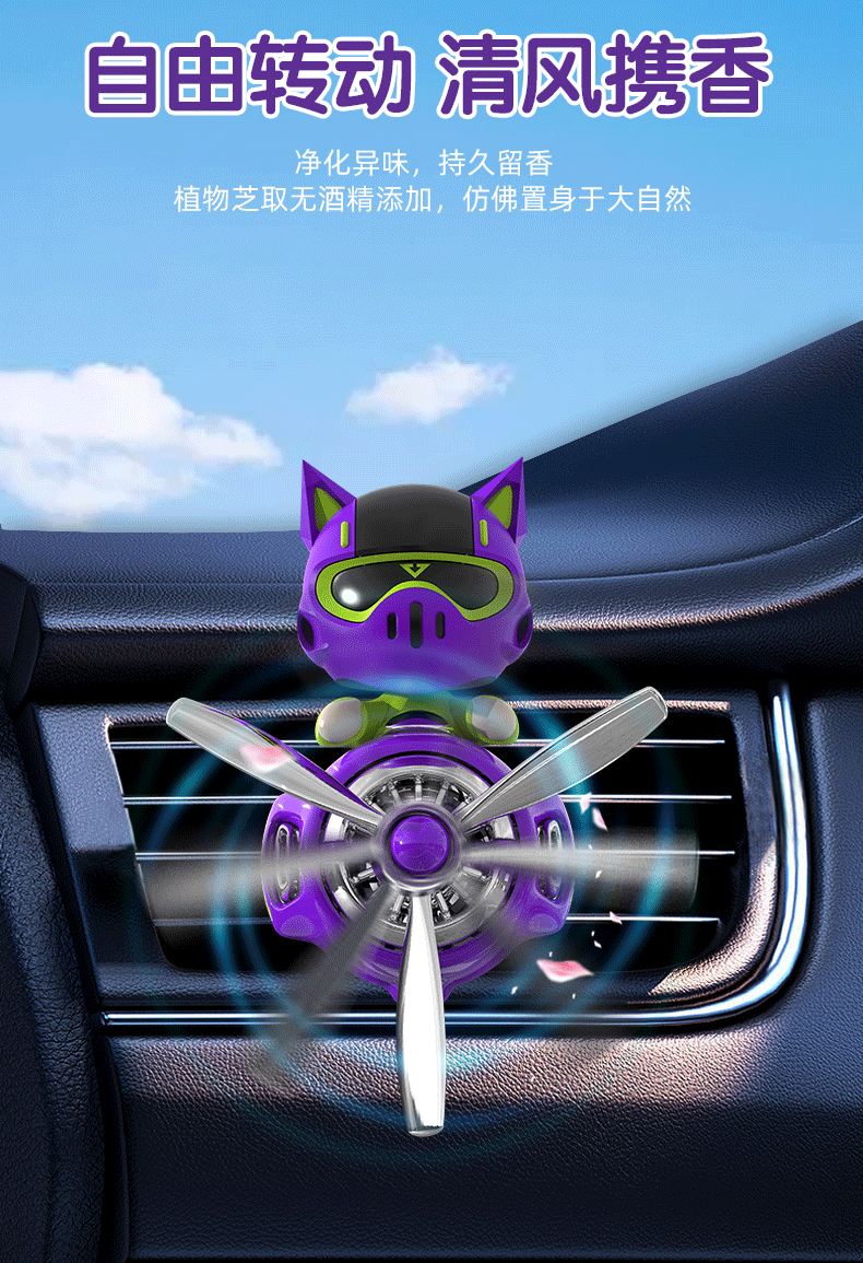 Car Air Outlet Car Aromatherapy Car Perfume Car Fragrance 2025 New Creative Cartoon Decorative Ornaments
