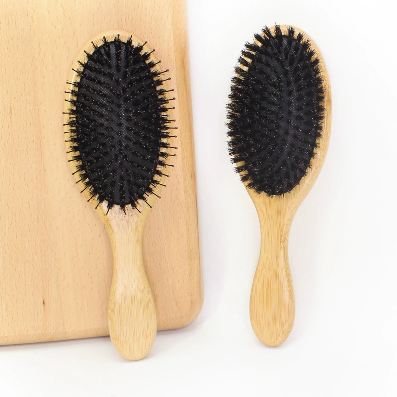 Nanzhu овальная свиная грива подушки безопасности массажная расческа антистатическая расческа для волос