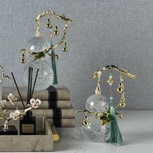 新中式葫芦摆件水晶工艺品轻奢玄关客厅家居装饰品办公室乔迁新居
