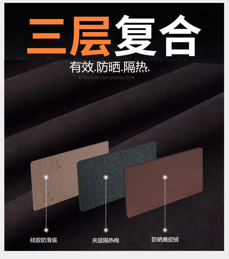Toyota Frontlander Dashboard Sunshade Mat, Sun Protection, Heat Insulation, Decorative Car Interior Anti-Glare Leather