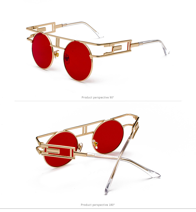 Retro Streetwear Round Ac Round Frame Full Frame Women's Sunglasses display picture 8