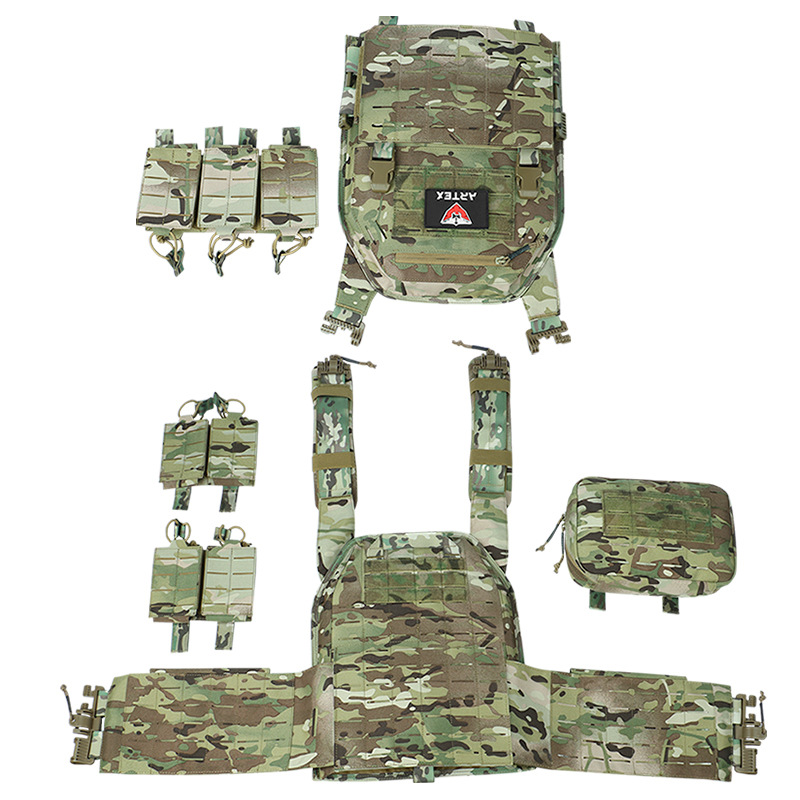 Chaleco táctico transfronterizo de liberación rápida, modelo transpirable, práctico uniforme de entrenamiento militar MOLLE, uniforme de rendimiento práctico CS