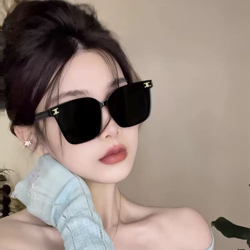 Arc De Triomphe Polarized Sunglasses, High-End Sun Protection Sunglasses, European and American Versatile Fashion Trend Large-Frame Sunshade Glasses