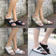 Popular Cork Slippers for Independent Stations, Cross-Border Large Size Foreign Trade Sandals, One-Line Double-Buckle Beach Shoes, Boken Shoes