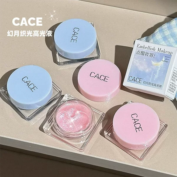 Cace New Product Magic Moon Weaving Highlight Liquid Broken Diamond Pearlescent Flash Eyeshadow Brightens Southeast Asia Dropshipping