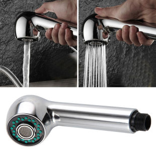 Pull-Out Faucet Accessories Kitchen Dual-Function Universal Pull-Out Shower Hose for Washing Hair and Sink