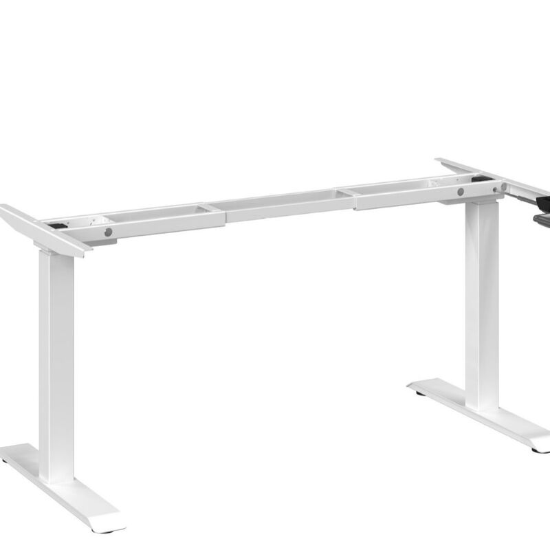 Manual Liftable Desk Hand-Lifting Computer Desk Staff Desk with Trunking Manual Liftable Desk Hand-Lifting Computer Desk Staff Desk with Trunking