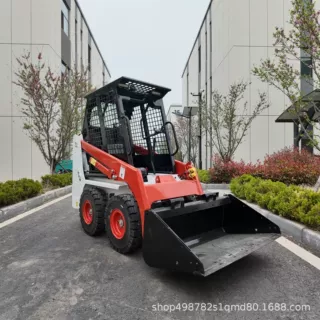 大马力滑移装载机动力强劲低耗省油 乡村基建土石方开挖回填砂石