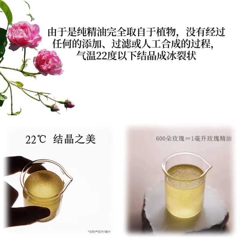 バラの精油の純粋な片方のアロマセラピーの顔のスキンケアのマッサージの植物の天然の花は顔の奥図の調のアロマキャンドルを塗って使います。|undefined