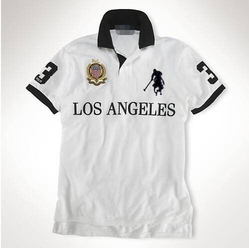 Rl Cross-Border Export Summer Popular Cross-Border Polo Shirt Lapel Embroidered Malaysian City Style Casual Large Size Top