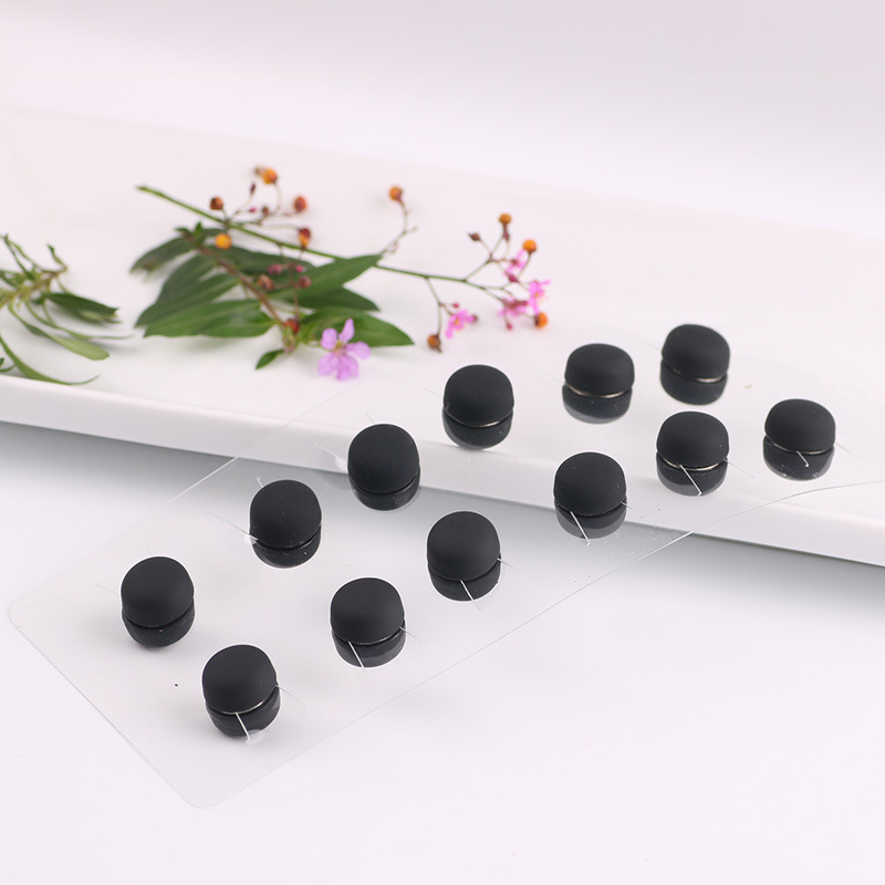 スポットマカロンマルチカラースチールシームレスガーゼバックル女性の磁気バックルブローチ襟頭飾りブティックシームレスブローチ