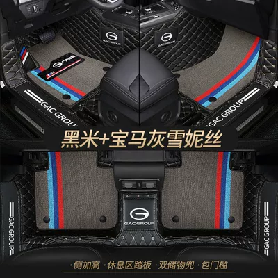 Applicable to Qi gs4 gs3 gs5 shadow leopard ga3s ga4 ga5 ga6 EAN S Y GE3 surround car mat (Universal Foot Pad) - double-layer-black-rice-bmw-gray-cedar-silk-best-selling-model-other-models