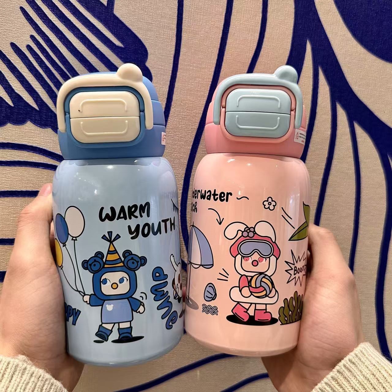 Nueva taza de aislamiento térmico para niños de alta capacidad 316L taza de aislamiento térmico de acero inoxidable portátil para hombres y mujeres taza de agua
