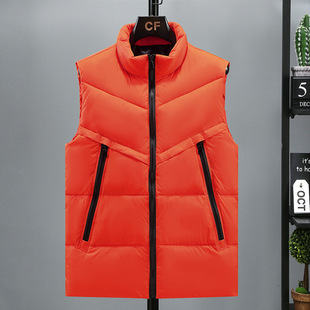 New Student Plus Size Plus Size Autumn and Winter down Cotton Vest Outer Wear Men and Women Thickeneded Waistcoat Vest Vest