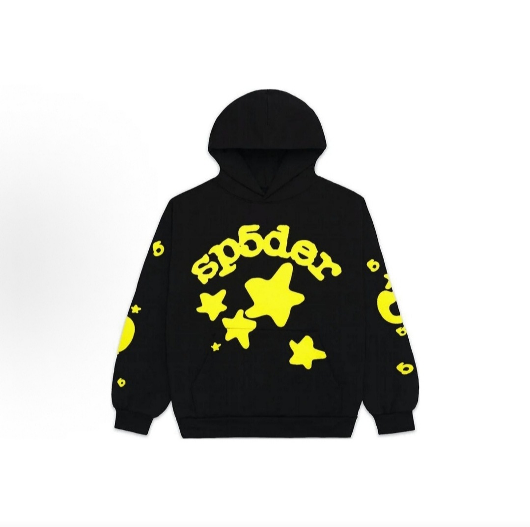 Sp5der Beluga Hoodie Onyx Yellow