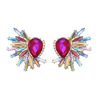 Metal retro fashionable trend earrings, simple and elegant design, European style