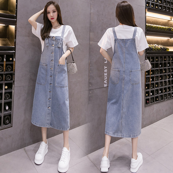 Autumn denim summer dress