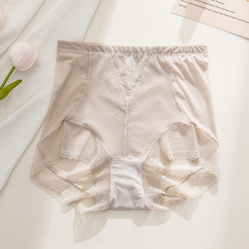 Bragas de seda de hielo que no dejan marcas, abdomen invisible femenino, encaje sexy 2024, nuevos pantalones cortos antibacterianos de entrepierna de algodón puro, refrescante