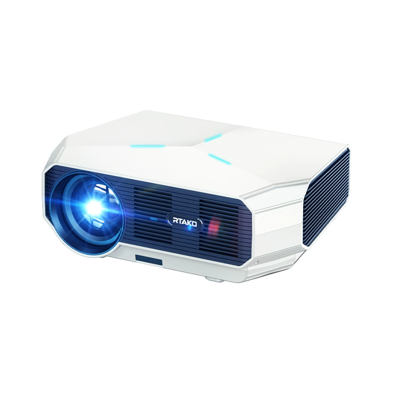 RTAKO сверхвысокое разрешение 4K портативный XDR проектор для дома, семейный кинотеатр, офис, обучение, умный 3D проектор