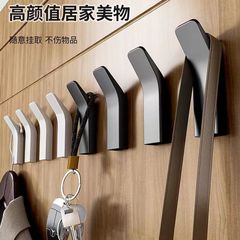 免打孔掛鈎強力粘膠衛生間牆上浴室毛巾粘鈎衣櫃玄關門後衣帽鈎子