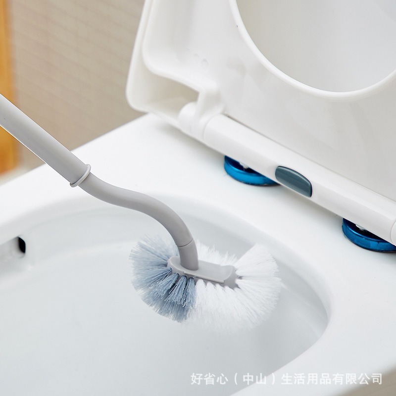 日本製S字型トイレブラシ、トイレの死角なし、トイレ掃除ブラシ、家庭用トイレブラシ、柔らかい毛|undefined