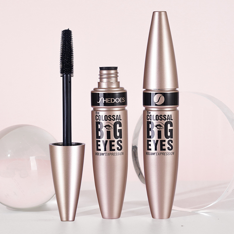 SHEDOES Venta caliente largo y grueso curling impermeable a prueba de sudor no floreciente botella de inyección rimel maquillaje transfronterizo