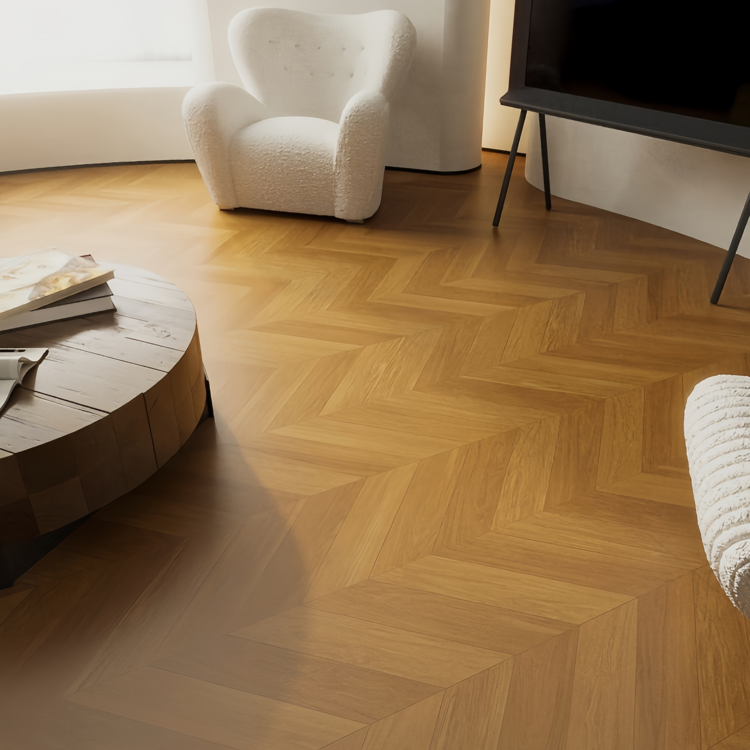 J8 Bedroom 600X Guangdong Tefishang 1200 Full Porcelain Velvet Soft Light Living Room Wooden Floor Fishbone Wood Grain Porcelain G3
