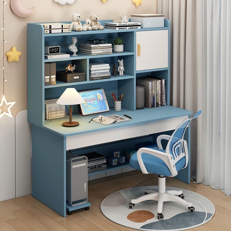 Desk, Home Children's Desk, Student-Specific Bookshelf Combination, Table and Chair Set, Home Bedroom Study Table