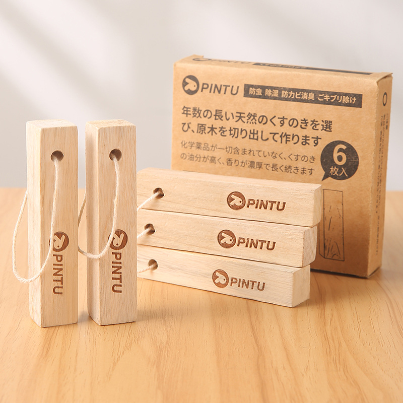 Creative Decorative Ornaments Camphor Wooden Strip Wardrobe Mildew-proof Moisture-proof Aromatic Deodorization Household Insect-repellent Wooden Strip