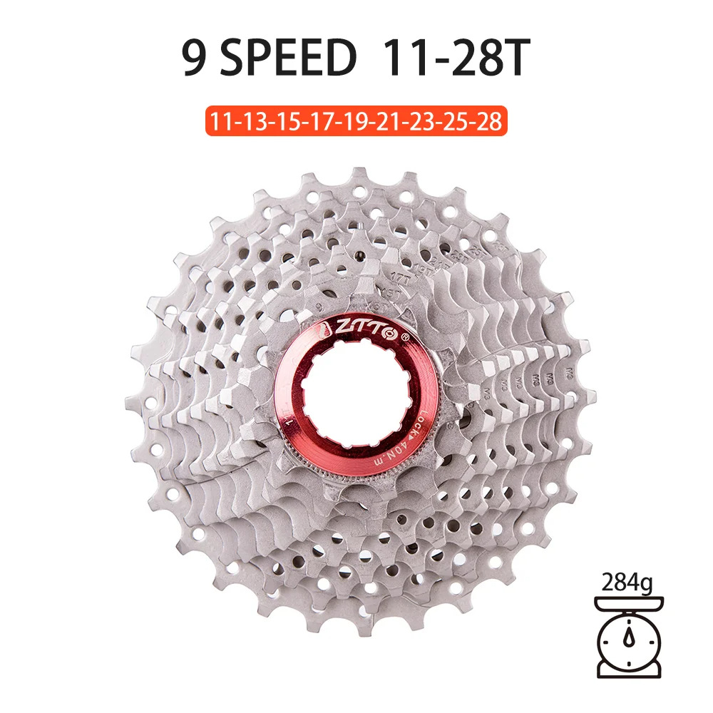 9 velocidades 28T plata