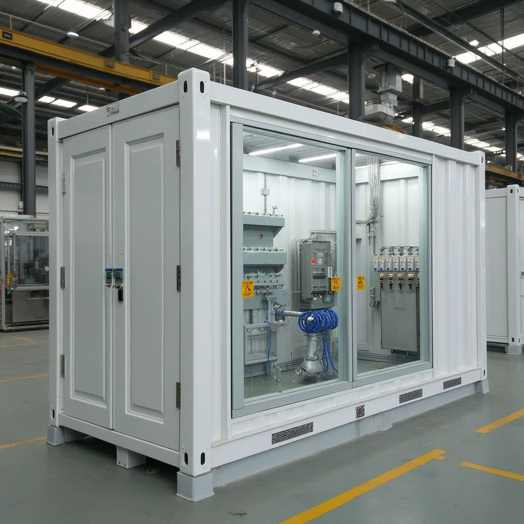 Готовые кабины Nuojin Global Power широко используются в электросетях/электростанциях/промышленности/горнодобывающей промышленности/новой энергетике/транспорте и т.д.