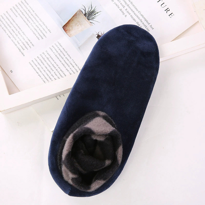 Calcetines de piso forrados de lana engrosados adultos Otoño e Invierno hombres y mujeres de dispensación suave antideslizante súper suave cálido Centro de Educación Temprana Calcetines