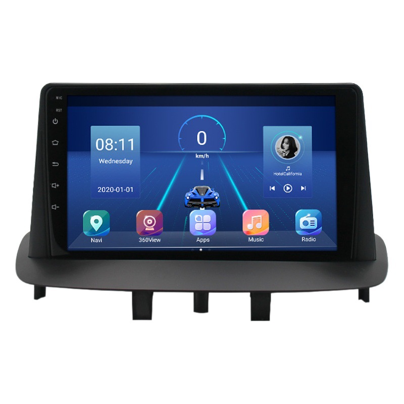 Aplicable a Renault Megane 3Megane Android reproductor de navegación MP5 Radio 4 + 64 Carplay incorporado