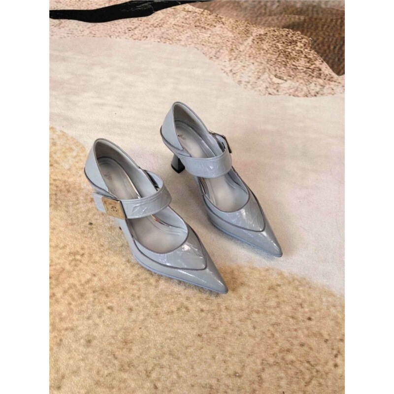 2026 Autumn New French-Style Small Square-Toe Hidden Heel Elegant Single Shoes with Shallow Opening and Single Strap Mary Jane Shoes