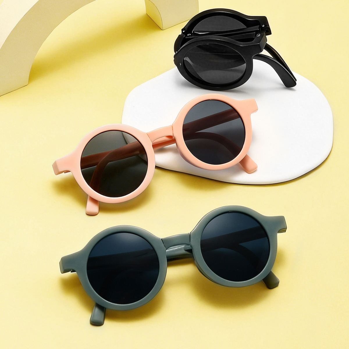 Gafas de Sol Plegables para Niños de Policarbonato Protección UV400 para Viajes y Ciclismo