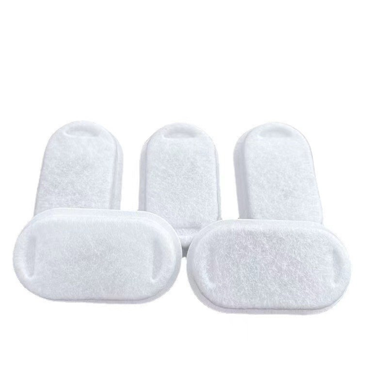 Cartucho de filtro para bebedores de agua para mascotas Filtro de fuente para gatos alimentador de agua filtro de carbón activado algodón accesorios para bebedores de agua para gatos y perros