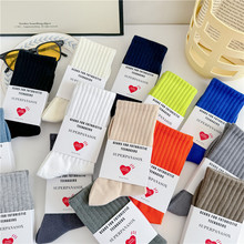 cityboy袜子男女日系韩版ins潮流纯色美式街头腔调纯色运动中筒袜