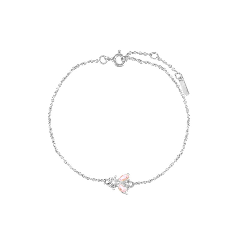 Fashion Bee Sterling Silver Plating Artificial Rhinestones Bracelets 1 Piece