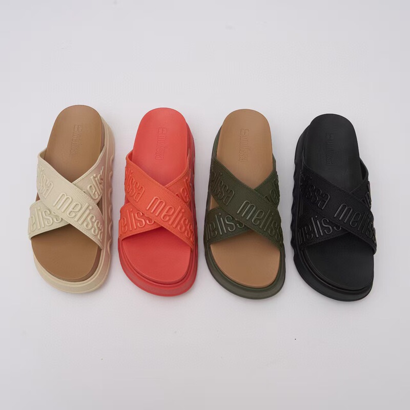 2026 New Melissa Jelly Shoes Thick-Soled Slip-On Women's Beach Shoes Platform Women's Shoes Fragrant Shoes for Women 2026 New Melissa Jelly Shoes Thick-Soled Slip-On Women's Beach Shoes Platform Women's Shoes Fragrant Shoes for Women