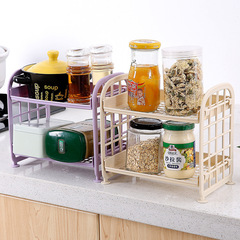 Creative cosmetics and jewelry double-layer folding storage rack simple home desktop bathroom storage rack storage rack