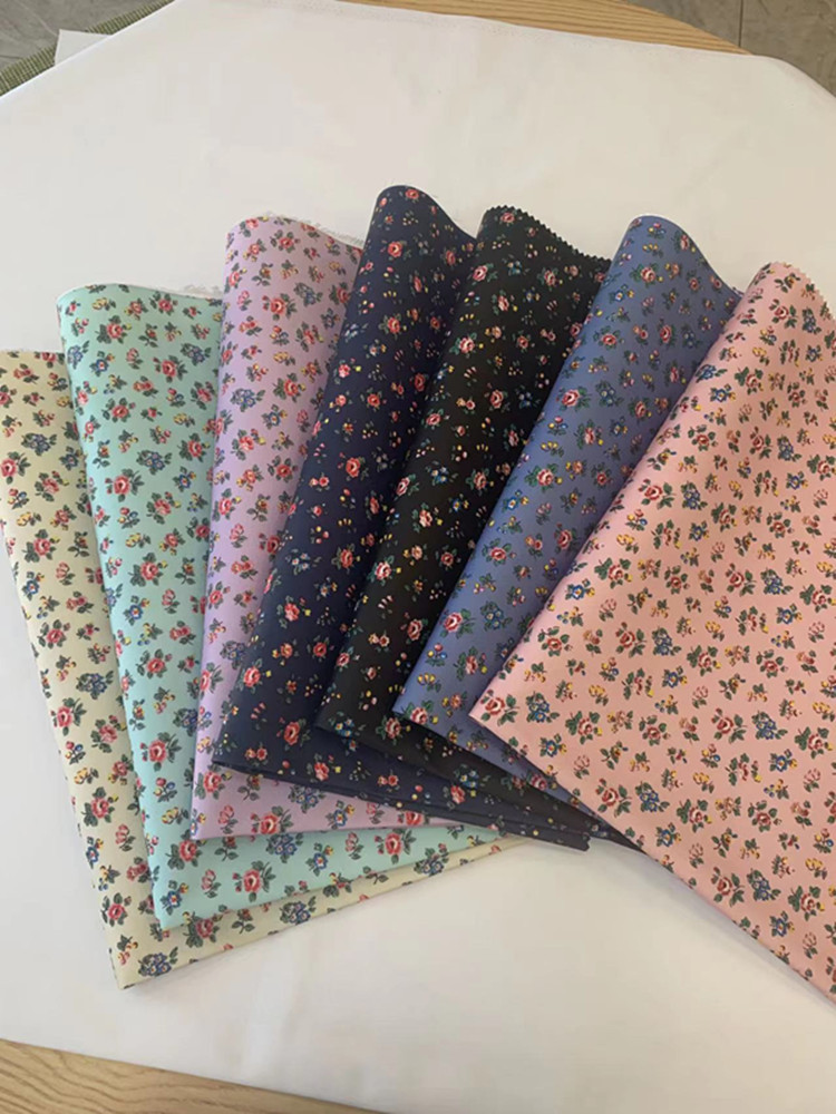 印花皮膜防污防水花卉图案面料