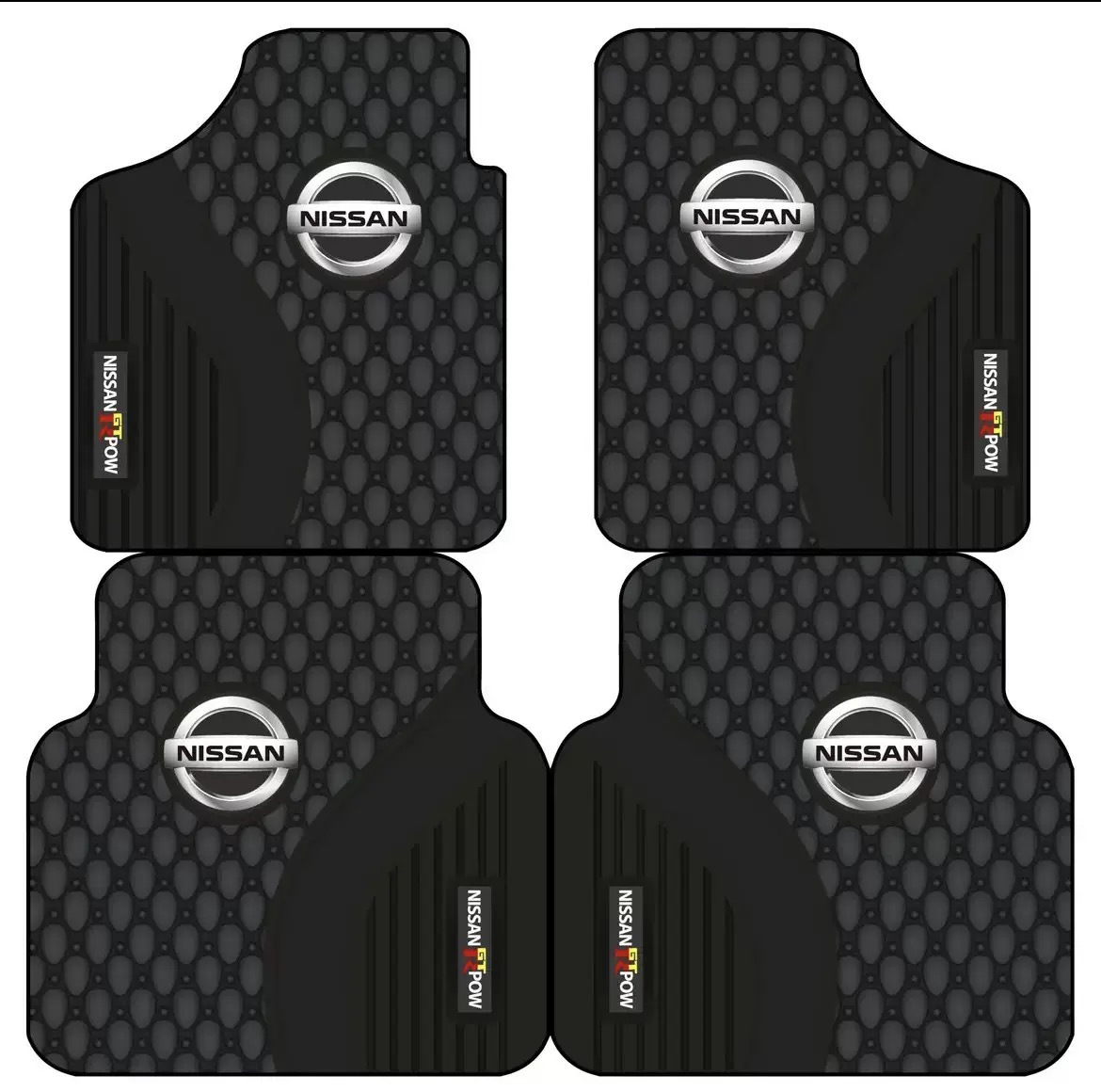 Car logo car floor mats, stylish universal style foot mats with diatom mud surface, suitable for all seasons, non-slip and washable
