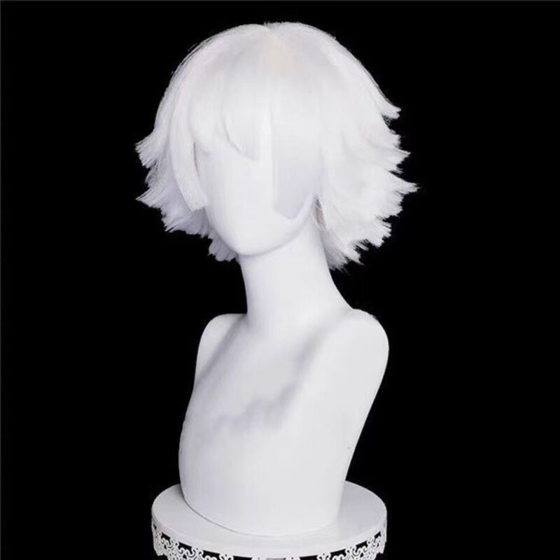 Silk Yi Guangyu Wizard Anime Cosplay Wig White Reverse Curl Full Headpiece Realistic Scalp Top Cosplay Silk Yi Guangyu Wizard Anime Cosplay Wig White Reverse Curl Full Headpiece Realistic Scalp Top Cosplay