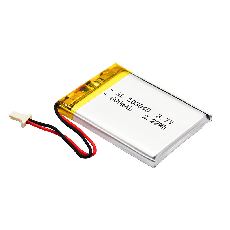 聚合物锂电池503040 3.7V 600mAh点菜机通讯器材定位器补光化妆镜|undefined