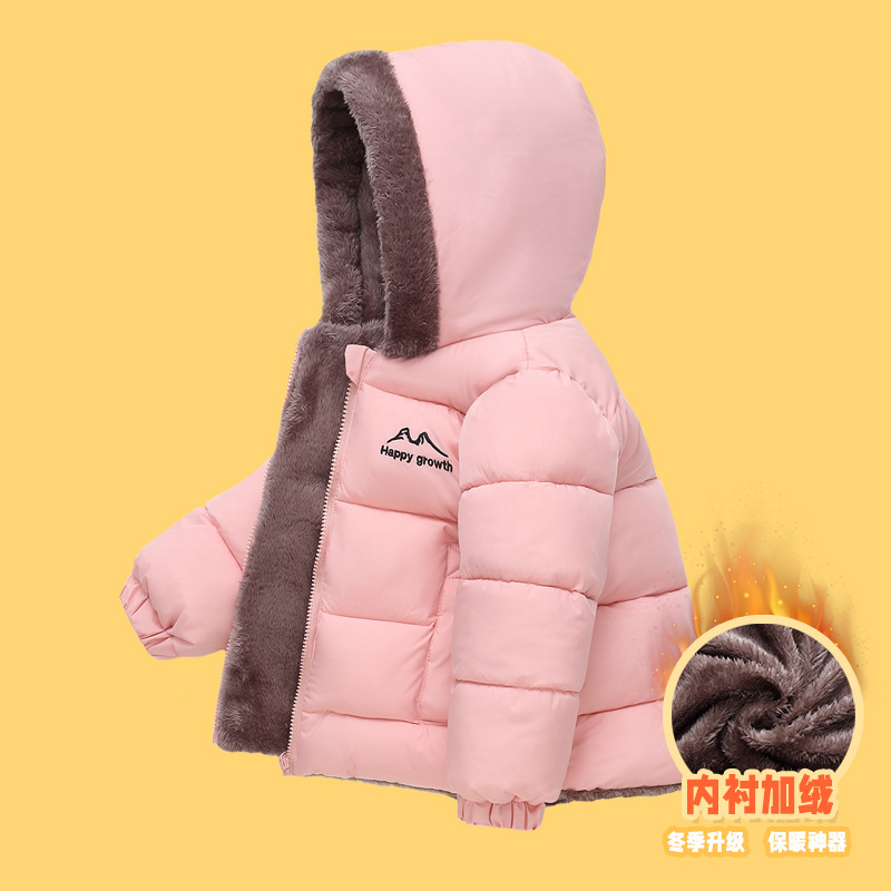 878 invierno nuevo niño doble cara usar ropa de algodón de lana para niños niñas chaqueta de algodón caliente para niños mayores