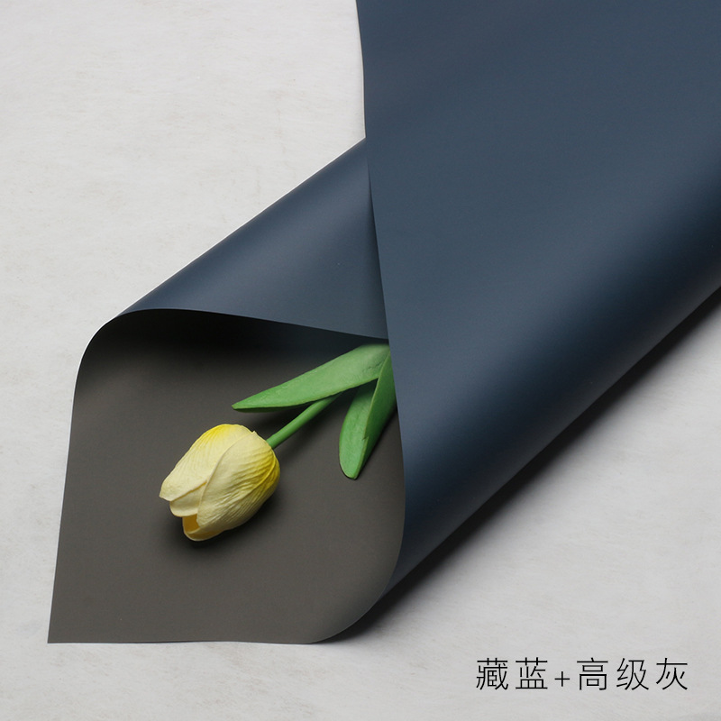 Venta directa de fábrica de papel de embalaje de flores impermeable bicolor Ouya papel ramo floristería floristería material de embalaje floral al por mayor