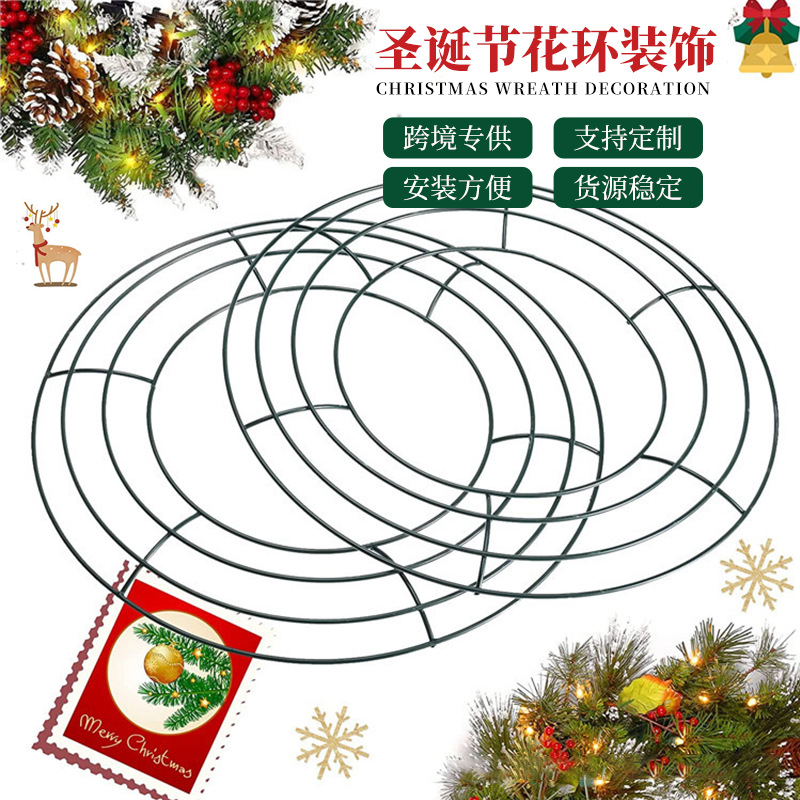 Round 12inch Door Hanging Halloween Wreath Decoration Home DIY Cross-Border Valentine's Day Decoration Wreath