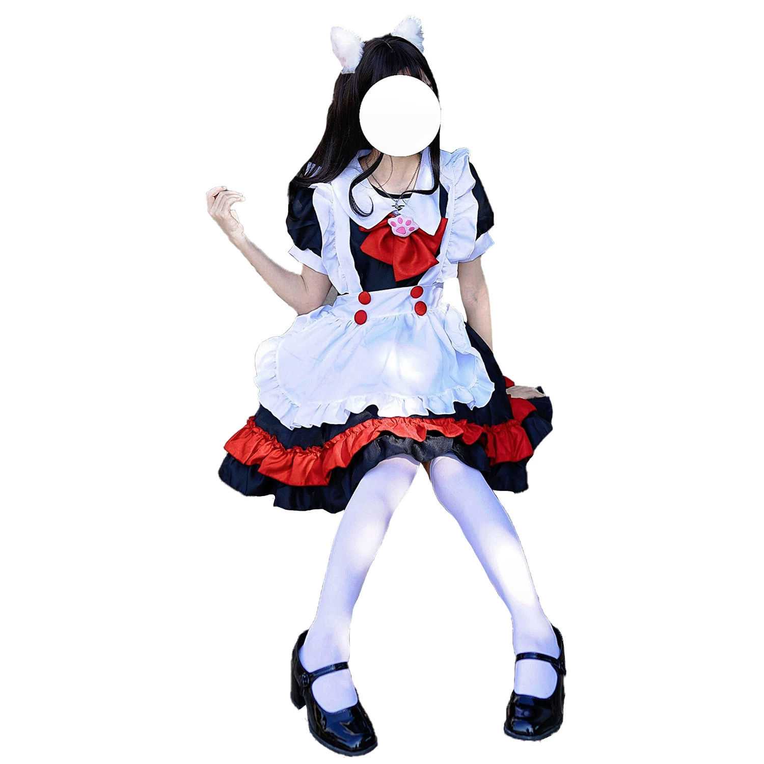 Diablo College Lolita Lolita Gothic Witch Witch Witch Платье черное и красное, одежда для подружки