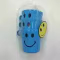 8 piezas de cara sonriente Copa PP taza de boca de plástico con mango taza de cepillo de dientes para niños Copa Europea taza de boca mini niños