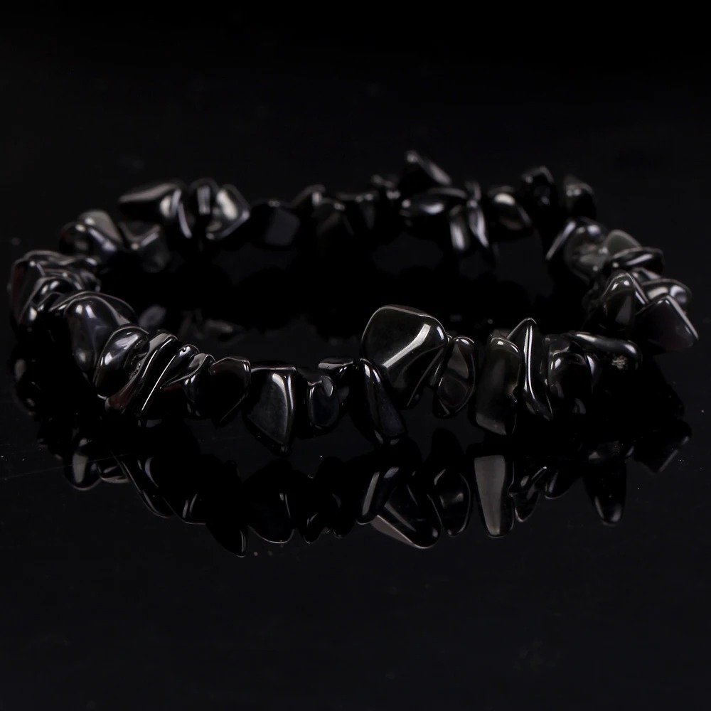 Natürliches Amethyst Perlen Armband Für Damen Elastisch Edelstein_voghion.com